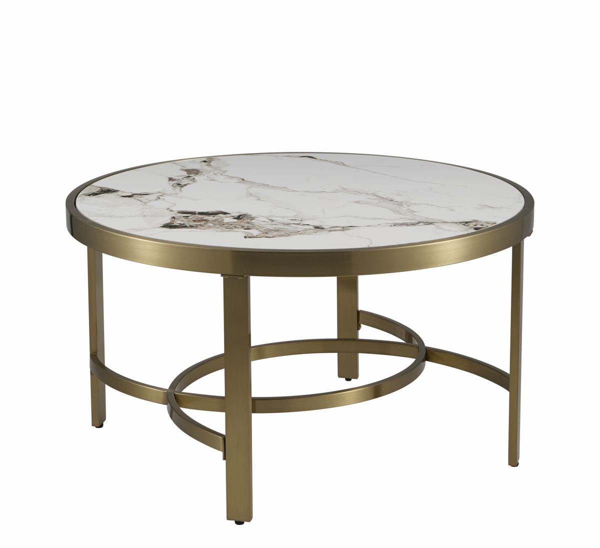 Журнальный столик Адриана 80х80 см светлая керамика