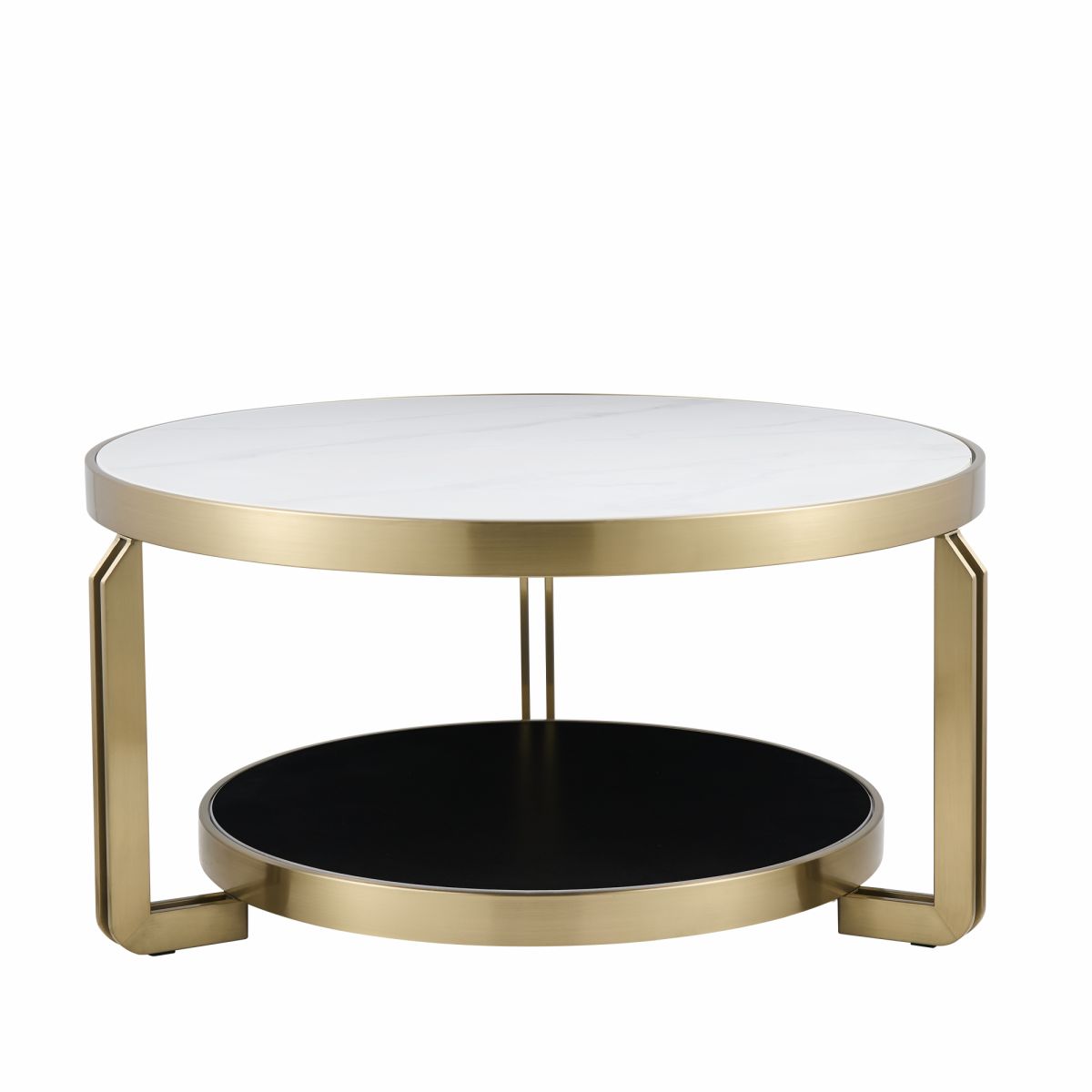 Журнальный столик Калисто 90х90 см светлая и темная керамика