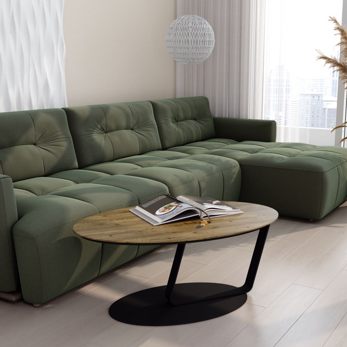 Журнальный столик LAVARIS Лисмор орех светлый